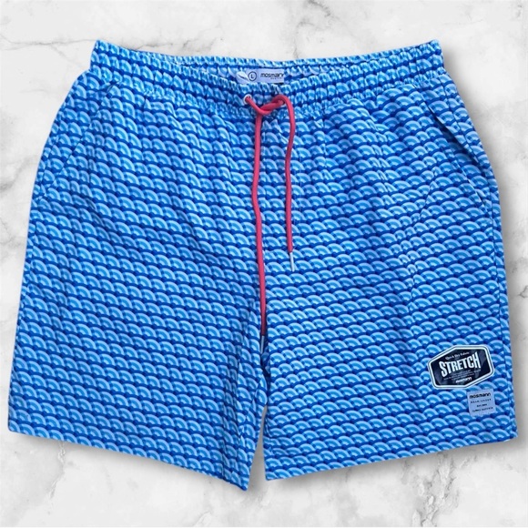 Mosmann Men's 7" Swim Trunk Shorts w/ Stretch Mesh Lined Tiger Stripe - NWT 011 - Picture 1 of 2